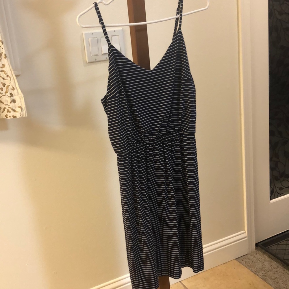 Gap navy striped dress